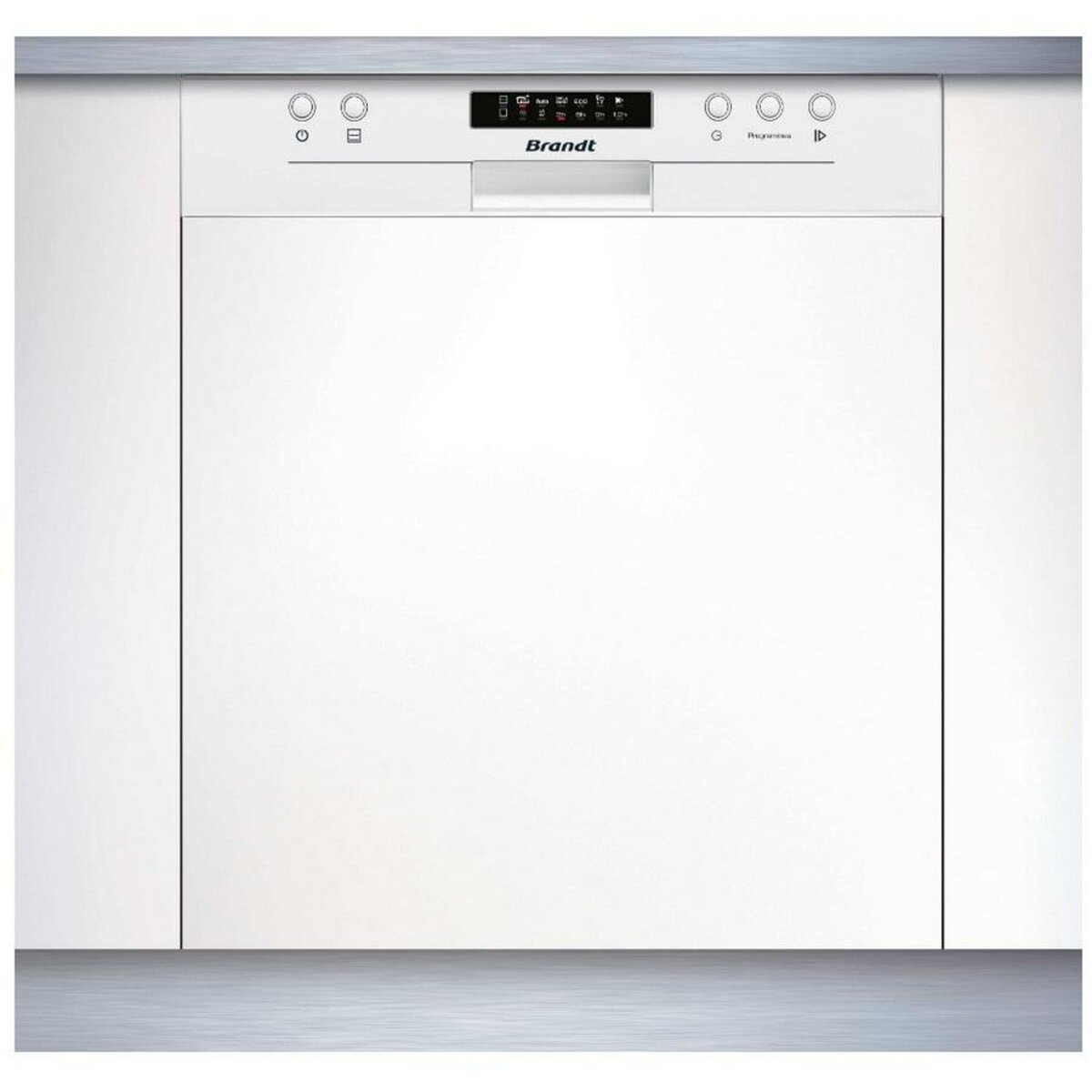 BRANDT Lave-vaisselle 60cm 14 couverts 44db intégrable avec bandeau - bdb424lw