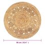 Voir la diapositive 5 : VIDAXL Tapis Jute design tresse 90 cm rond