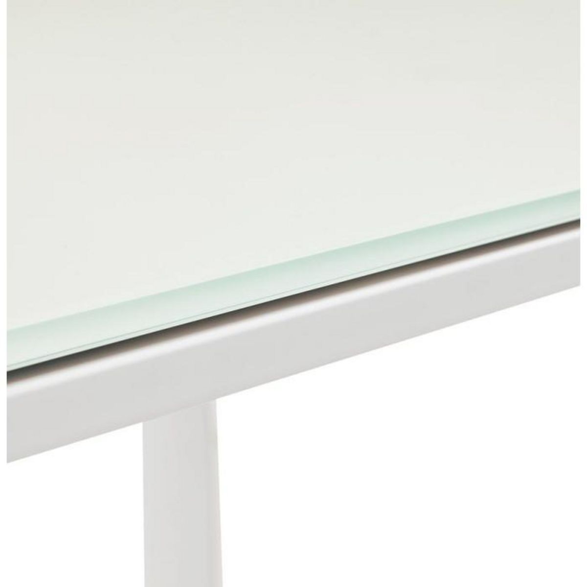 Paris Prix Bureau Design en Verre Trempé  Hovik  200cm Blanc