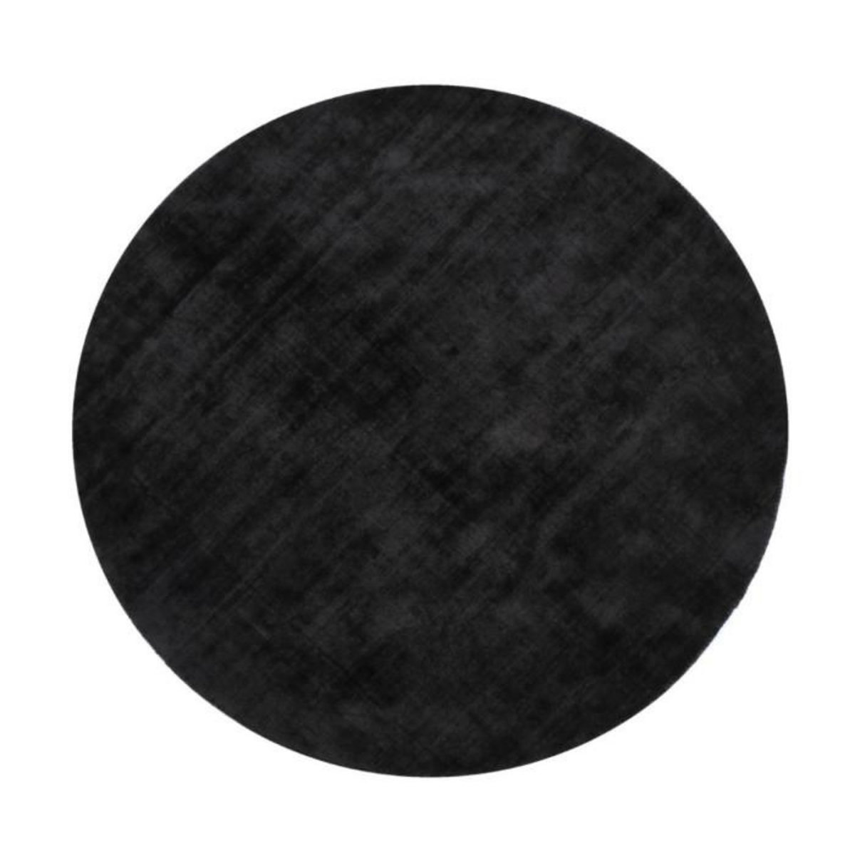 Paris Prix Tapis Déco Rond  Fabian  150cm Noir