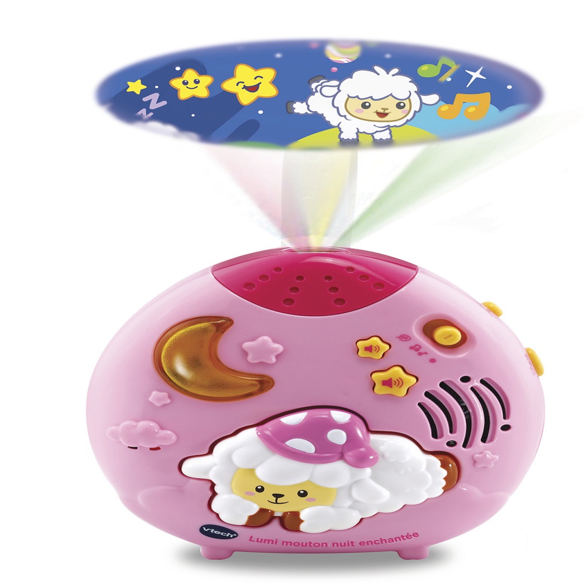 VTECH Veilleuse Lumi mouton nuit enchantée rose