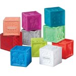 INFANTINO Jeu d'éveil Infantino sac vinyle 10 cubes souples multicolore
