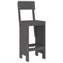 Voir la diapositive 4 : VIDAXL Ensemble de bar de jardin 7 pcs gris bois de pin massif