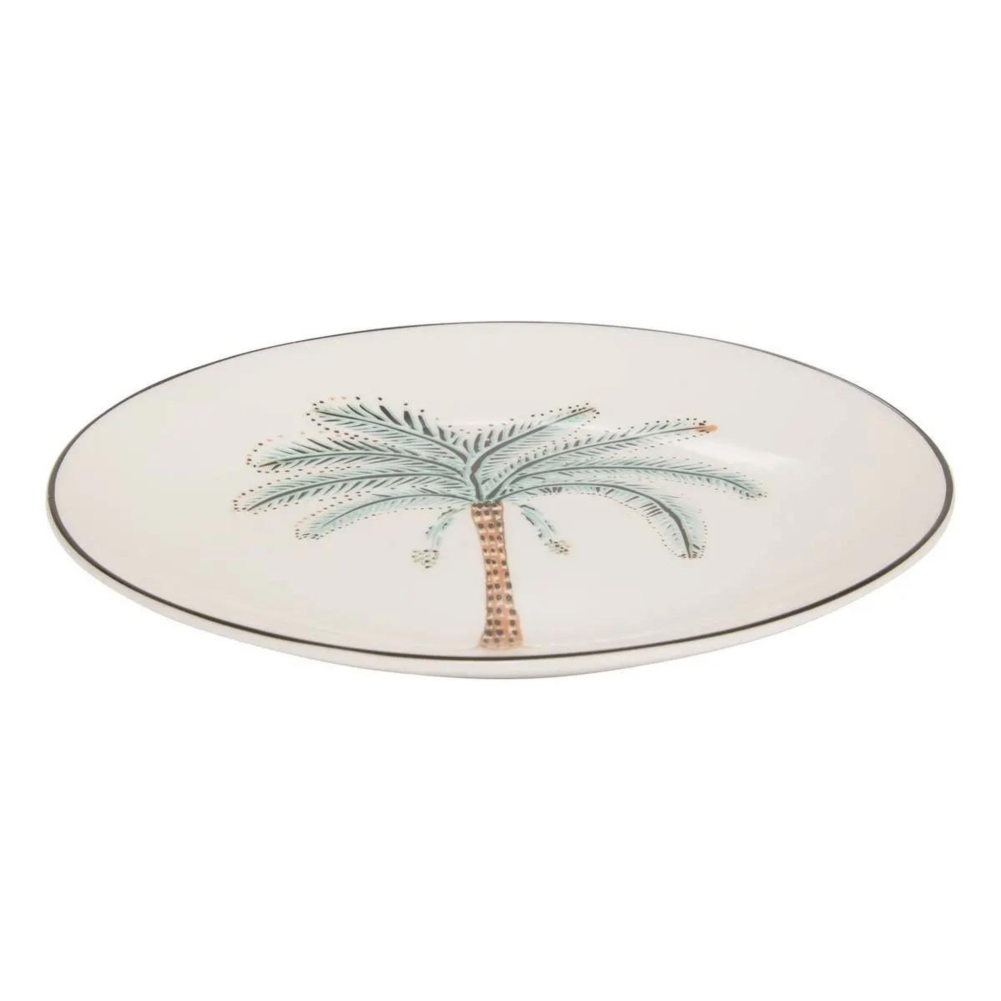 Voir la diapositive 2 : SECRET DE GOURMET Lot de 6 assiettes à dessert  the palm resort  19cm multicolore