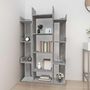 Voir la diapositive 3 : VIDAXL Bibliotheque Sonoma gris 86x25,5x140 cm Bois d'ingenierie