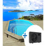 Voir la diapositive 1 : Habitat et Jardin Piscine bois   Palma 145   7.57 x 4.07 x 1.44 m + Pompe à chaleur pour piscine 6 kw/h inverter  PowerLine by Hayward  - Noir