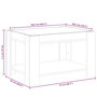 Voir la diapositive 6 : VIDAXL Table basse avec LED noir 73x53x45 cm bois d'ingenierie
