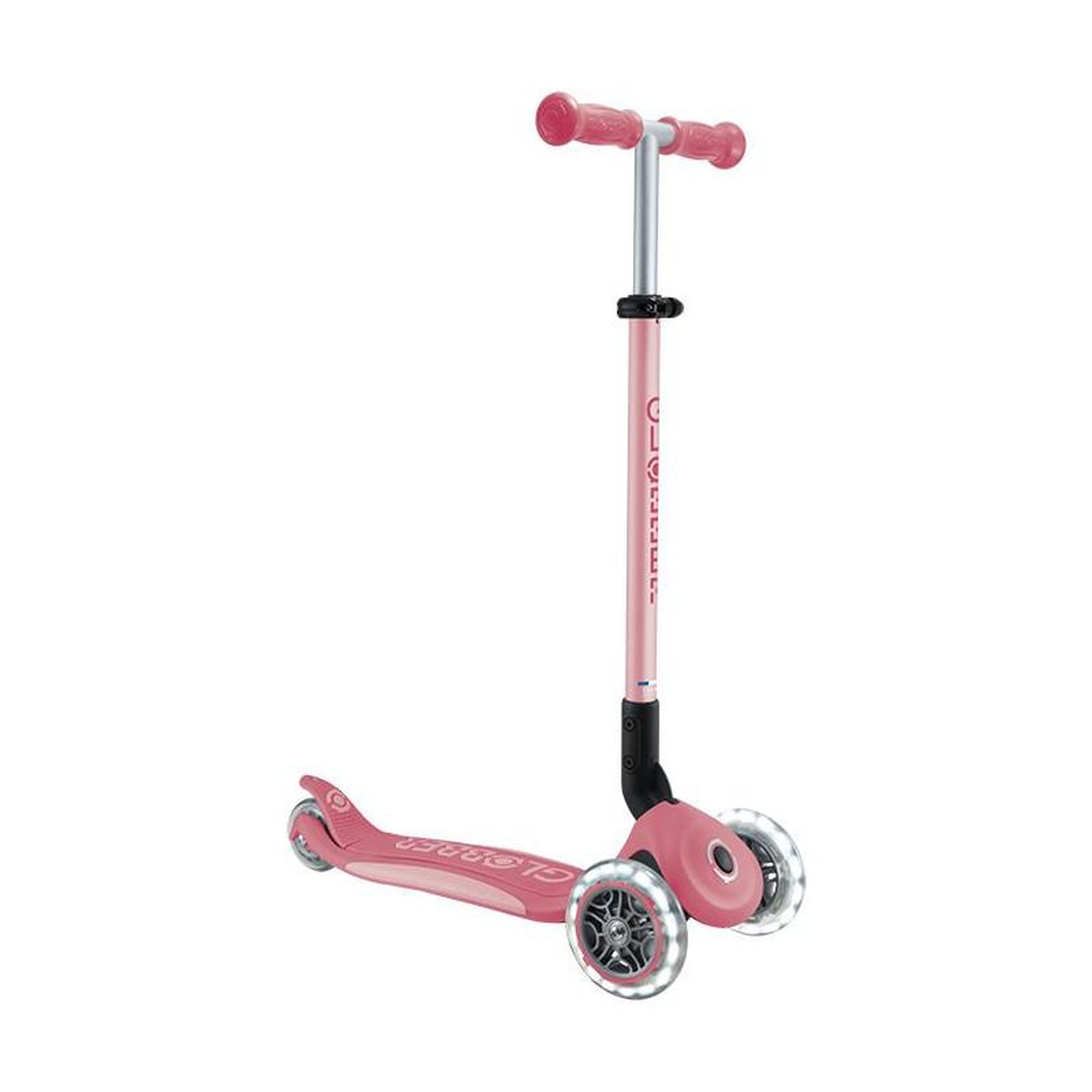 Globber Trottinette enfant Globber Primo Foldable Plus Lights Rose Corail