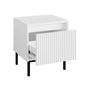 Voir la diapositive 5 : BEST MOBILIER Girona - table de chevet - blanc - 45 cm