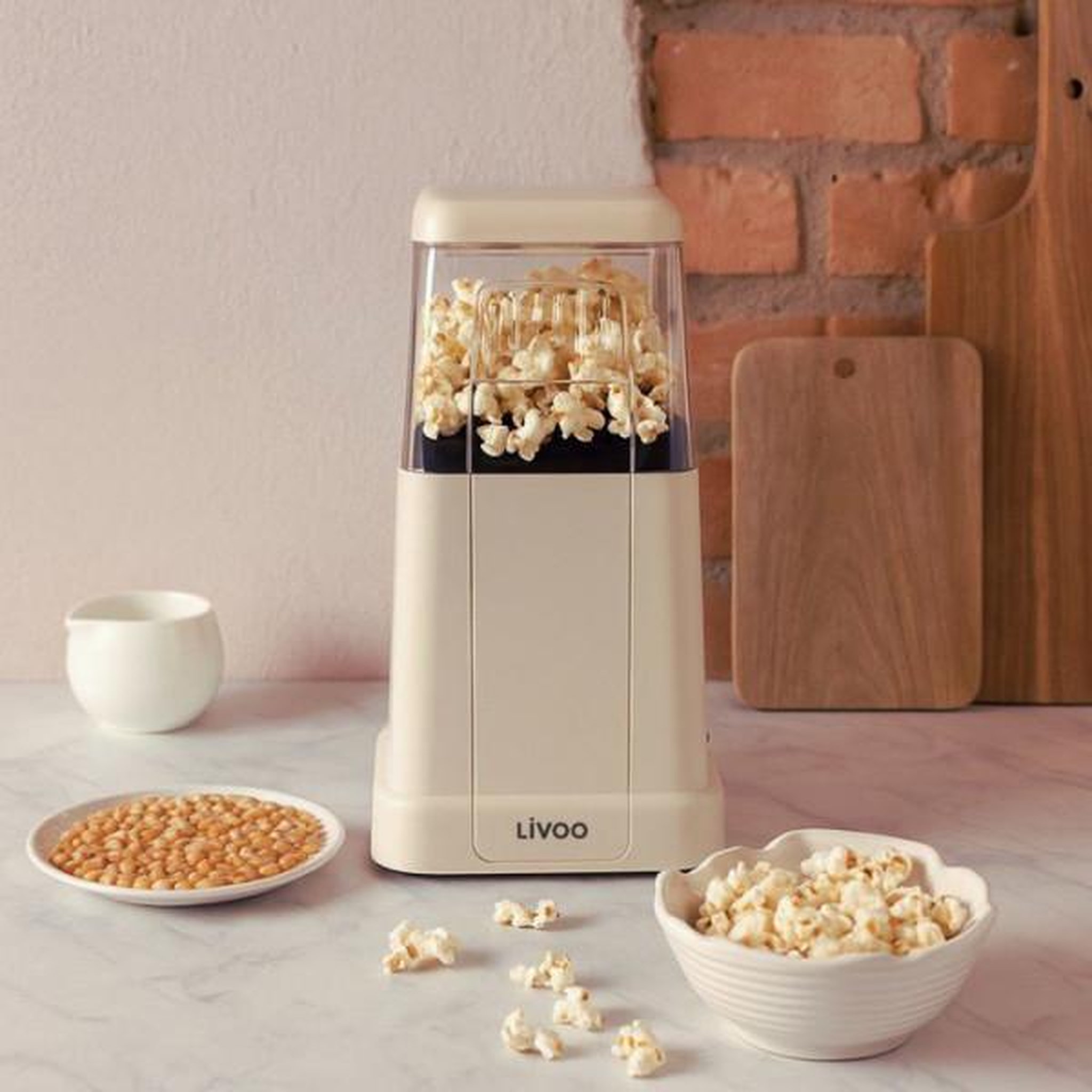 Voir la diapositive 2 : LIVOO Machine a Pop-corn - Appareil Electrique Machine a pop-corn - LIVOO - DOM497C - 1200 W - sans huile