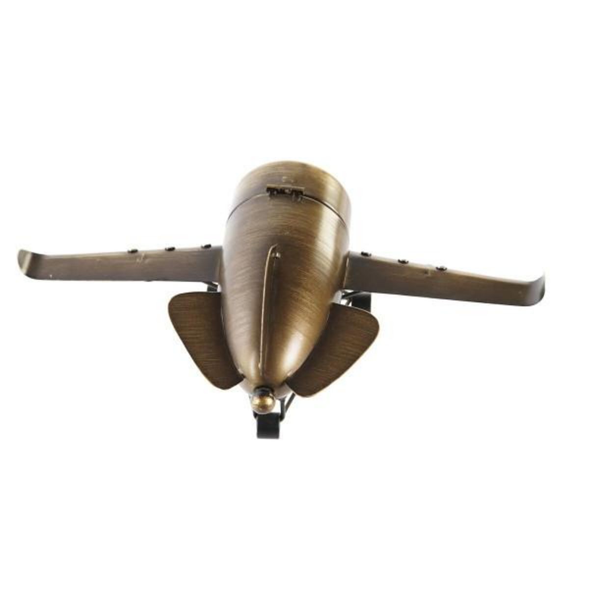 AAAAA Horloge de table DKD Home Decor 42 x 23 x 14 cm Avion Fer (2 Unités)