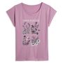 Voir la diapositive 3 : INEXTENSO T-shirt manche courte parme fantaisie femme