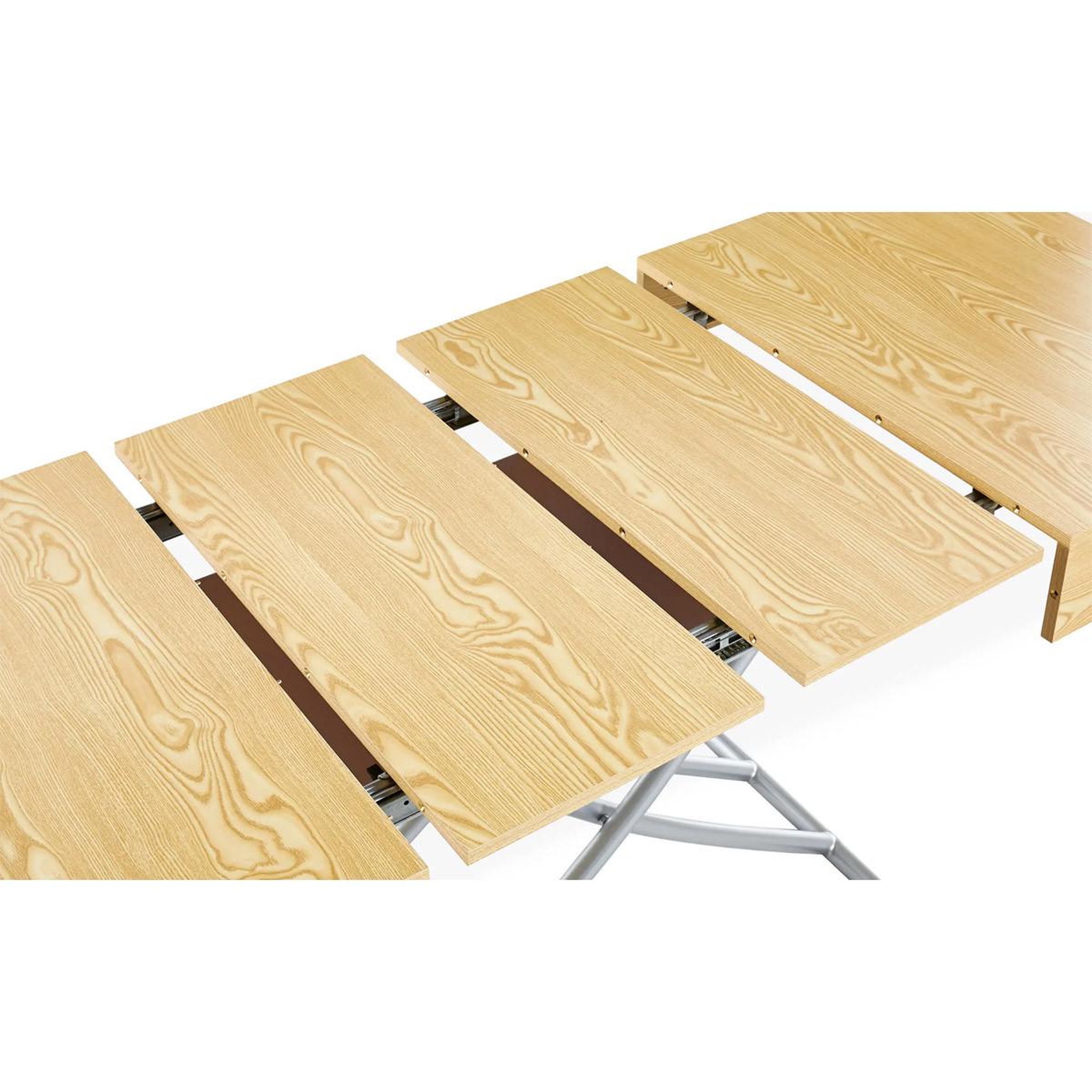 Voir la diapositive 3 : Paris Prix Table basse relevable  lift  120-190cm chêne clair
