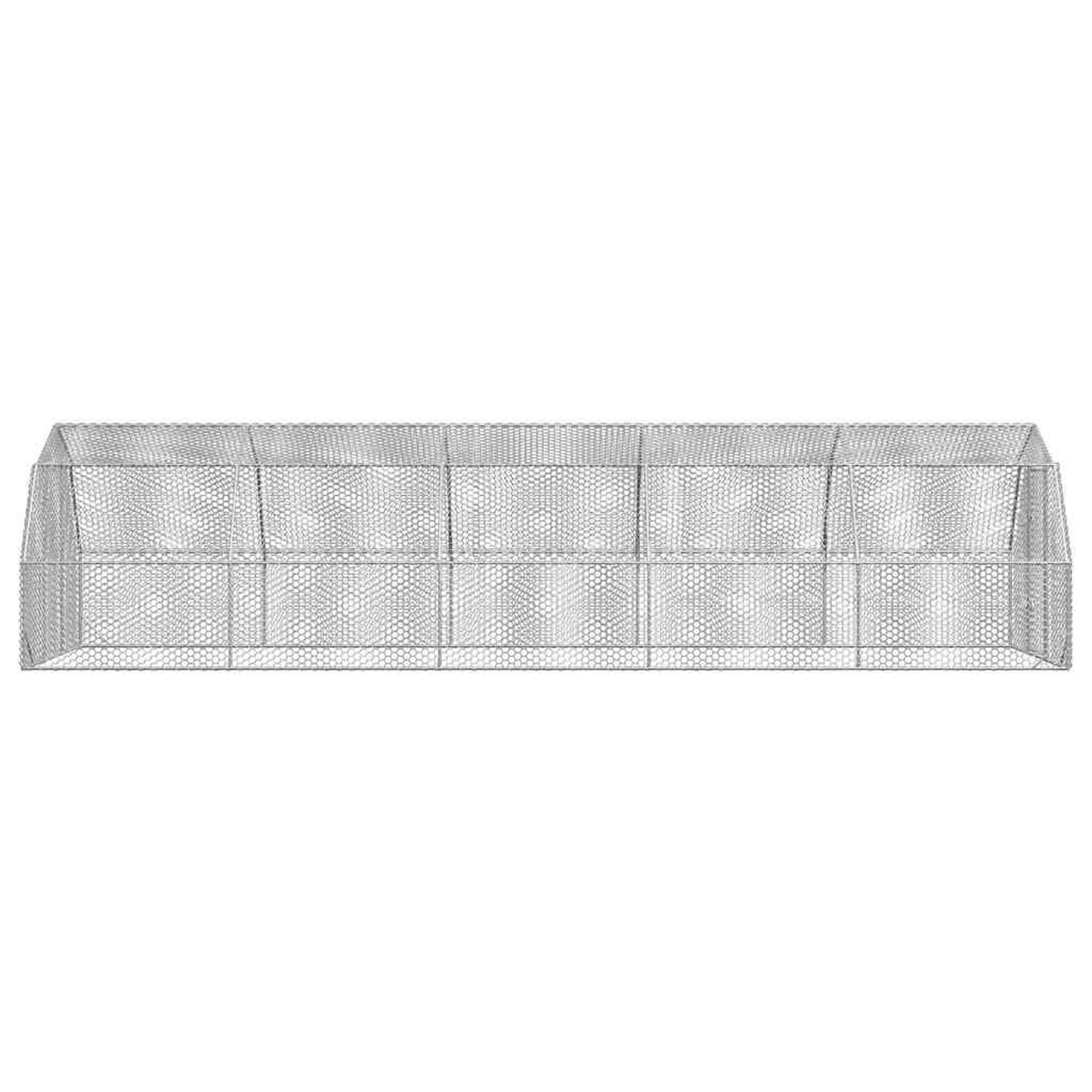 Voir la diapositive 4 : VIDAXL Poulailler 2,5x10x2,25 m acier galvanise