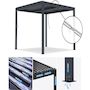Voir la diapositive 3 : Habitat et Jardin Pergola bioclimatique en aluminium  Windsor  - 3 x 3 m - Anthracite