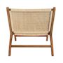 Voir la diapositive 3 : Rendez vous déco Fauteuil en teck et tressage cannage en rotin - Kilka