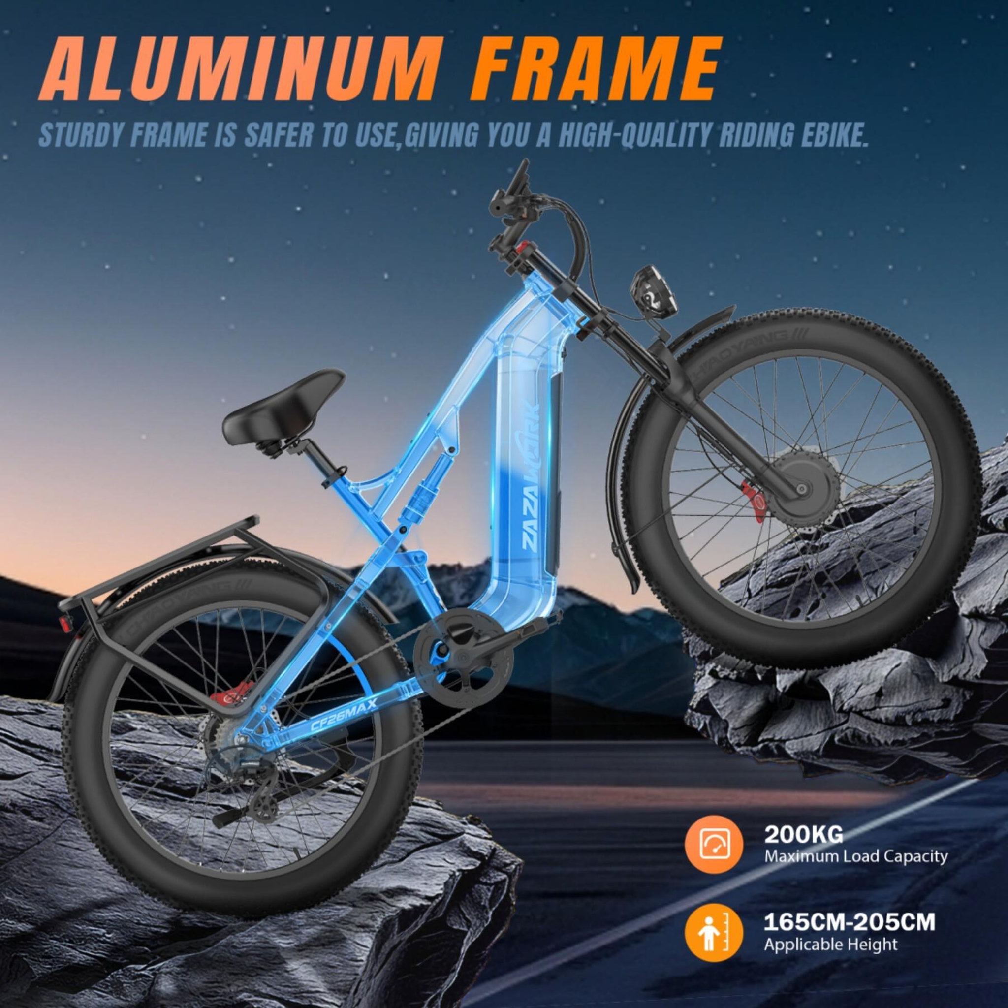 Voir la diapositive 6 : ZAZAWORK Vélo électrique ZAZAWORK CF26 MAX