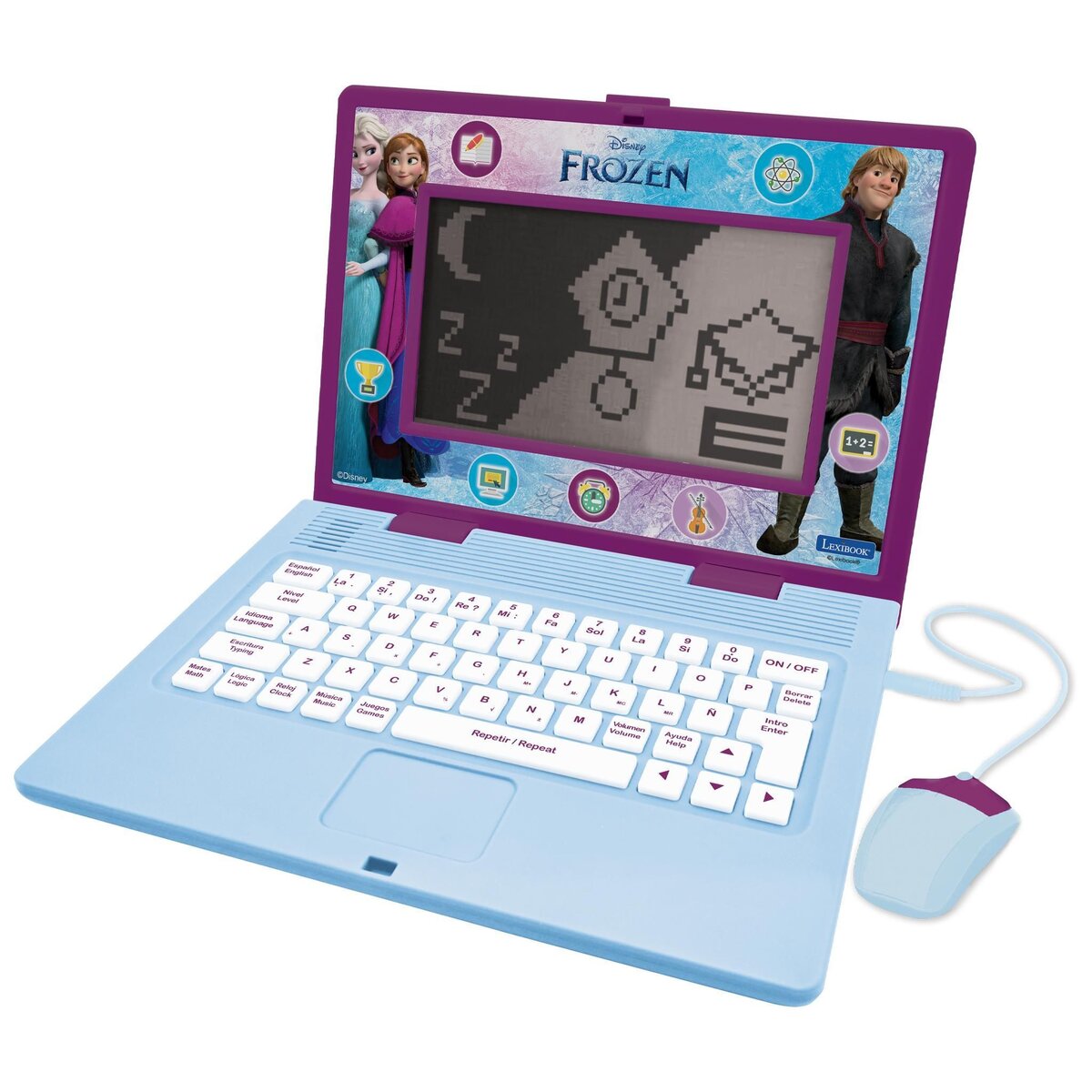 Lexibook Ordinateur portable éducatif bilingue Frozen (EN/ES)
