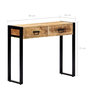 Voir la diapositive 6 : VIDAXL Table console 90 x 30 x 75 cm Bois de manguier massif