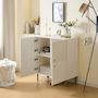 Voir la diapositive 5 : MERAX Buffet 2 porte(s) 0 tiroir(s) - 80 cm blanc mdf