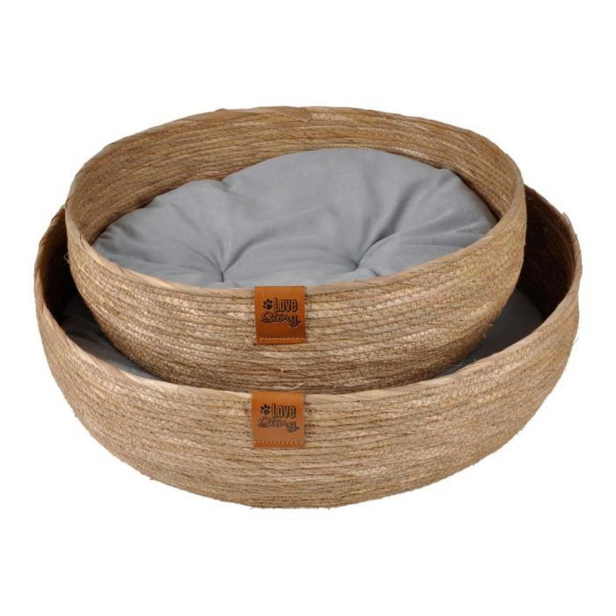 Paris Prix Lot de 2 Paniers pour Chien & Chat  Nomade  50cm Naturel