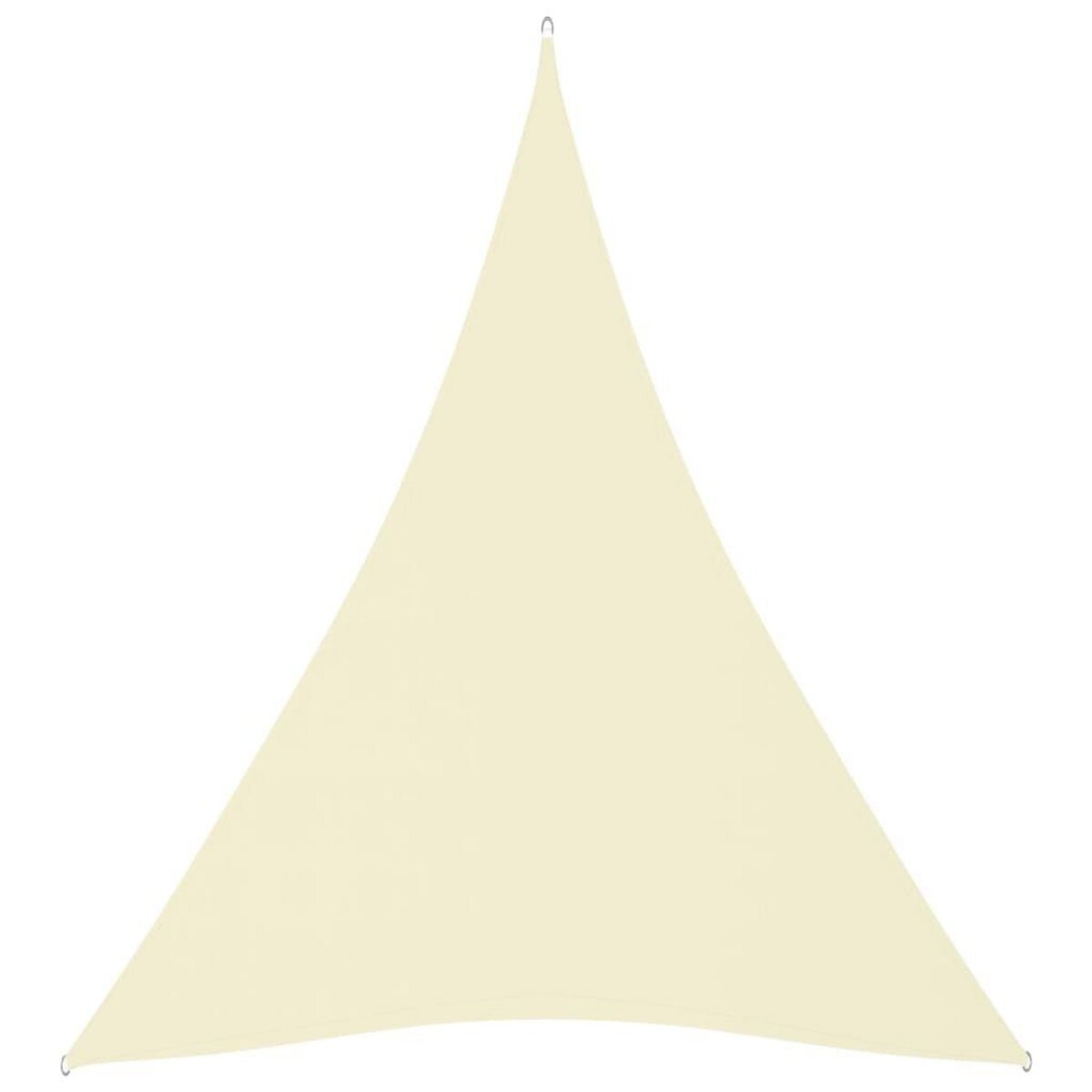 VIDAXL Voile de parasol tissu oxford triangulaire 5x7x7 m creme