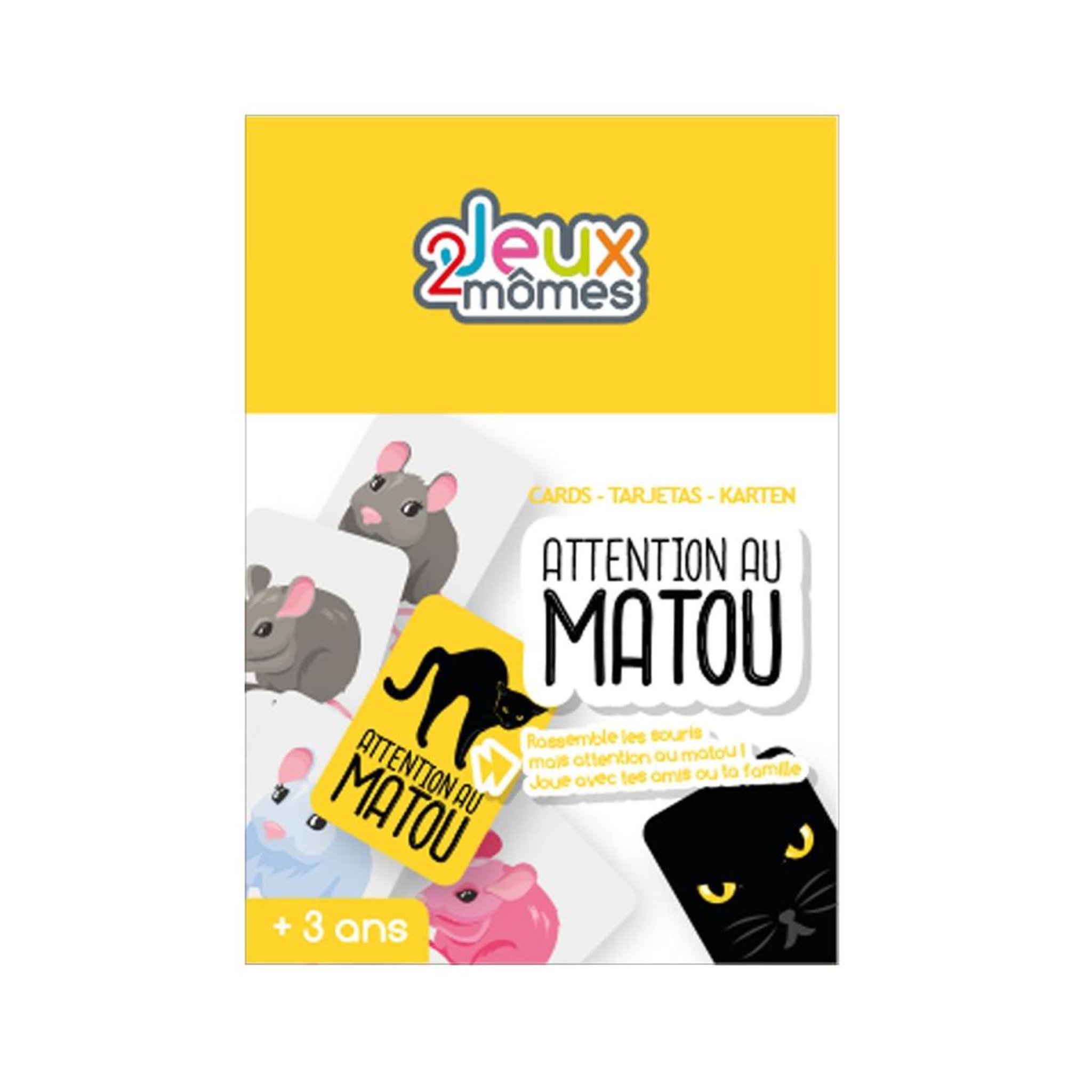 Jeux 2 momes Jeu des Paires  60 Cartes  9cm Multicolore