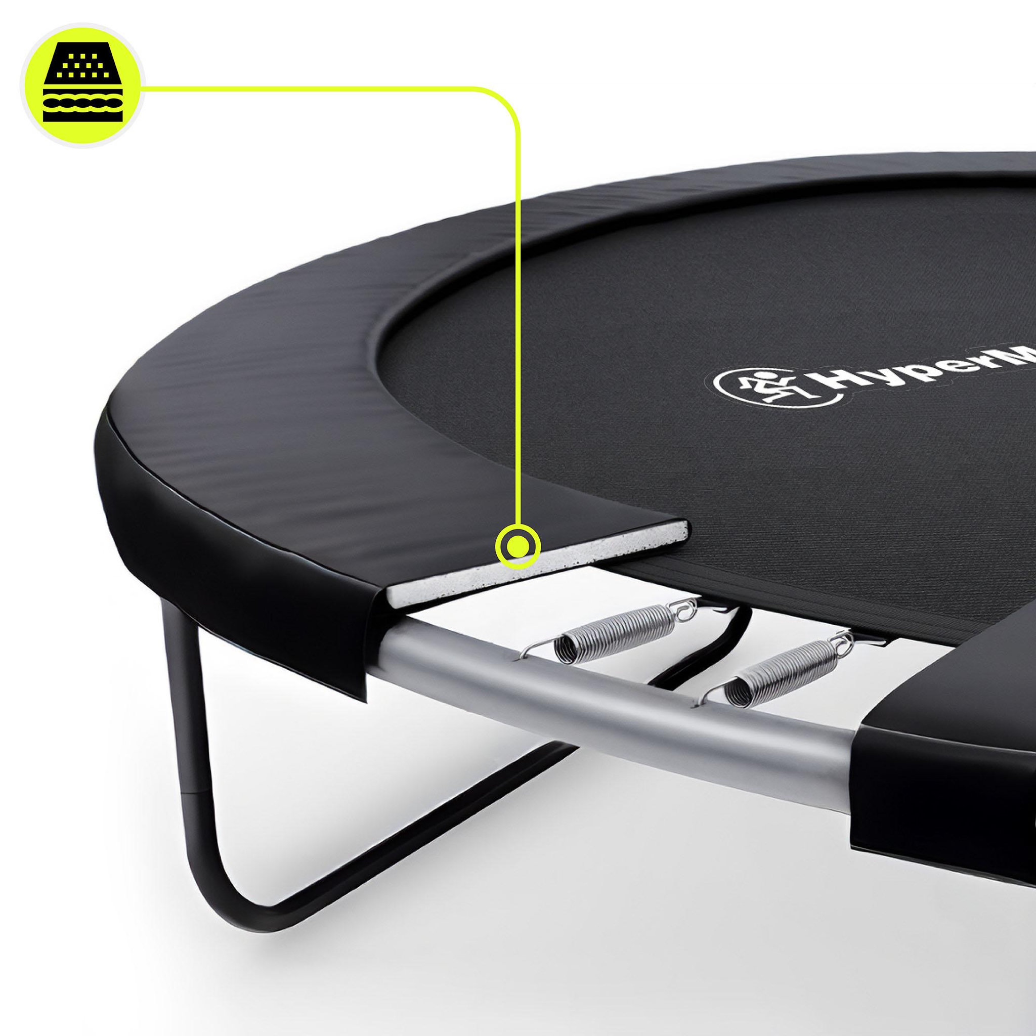 Voir la diapositive 4 : HYPERMOTION Trampoline de Jardin Enfant 244 cm (8ft) Filet Sécurité + Échelle - Max 50kg