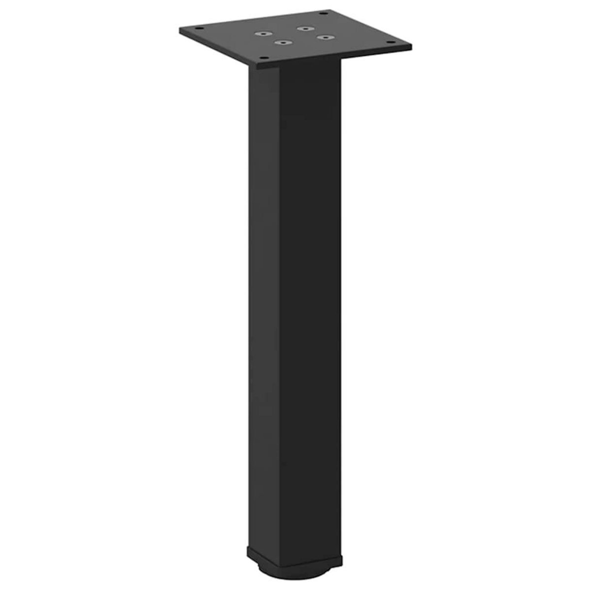 VIDAXL Pieds de table basse 4 pcs noir 30-32 cm acier