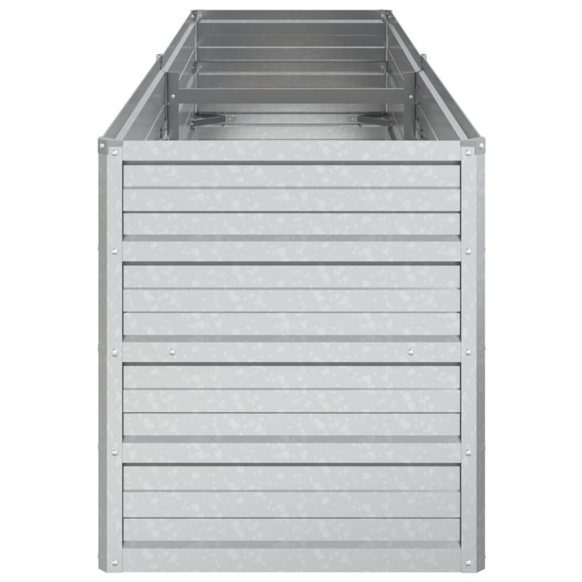 VIDAXL Lit sureleve de jardin 160x40x45 cm Acier galvanise Argente