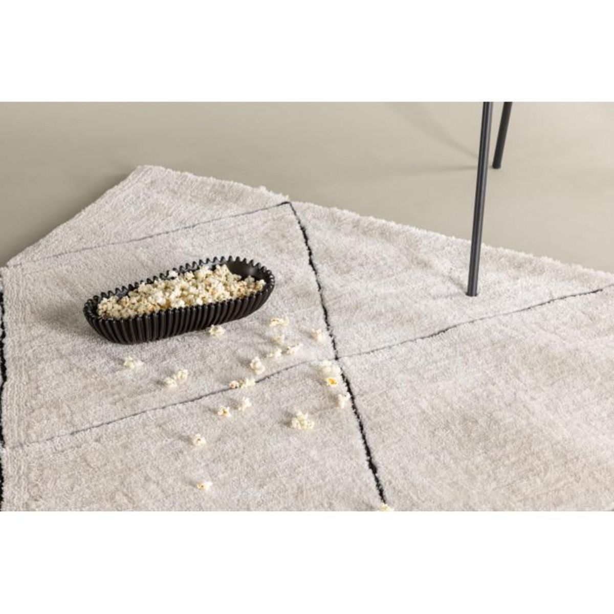 Paris Prix Tapis Déco Shaggy  Patrik  200x290cm Blanc