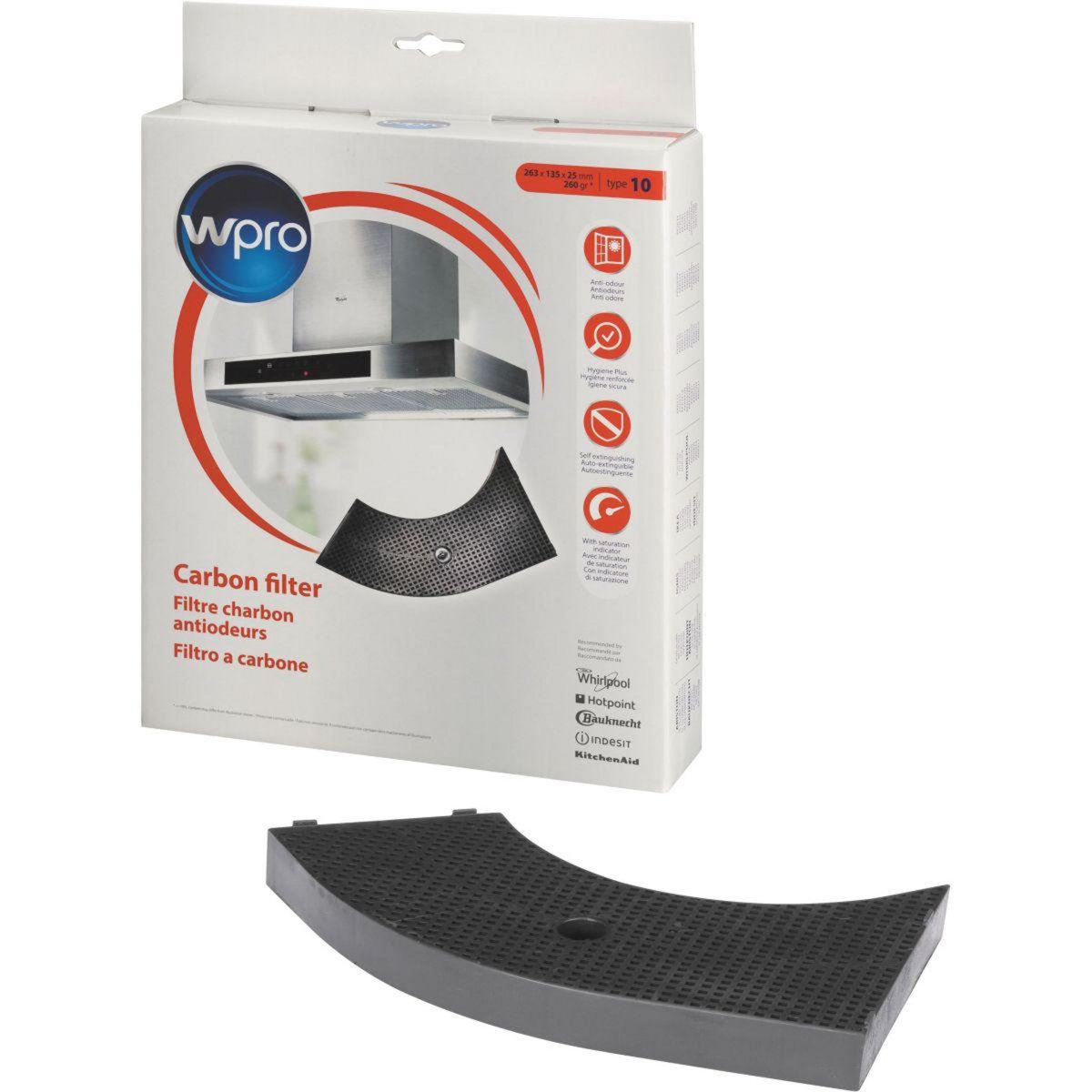 WPRO Filtre hotte CHF85/01