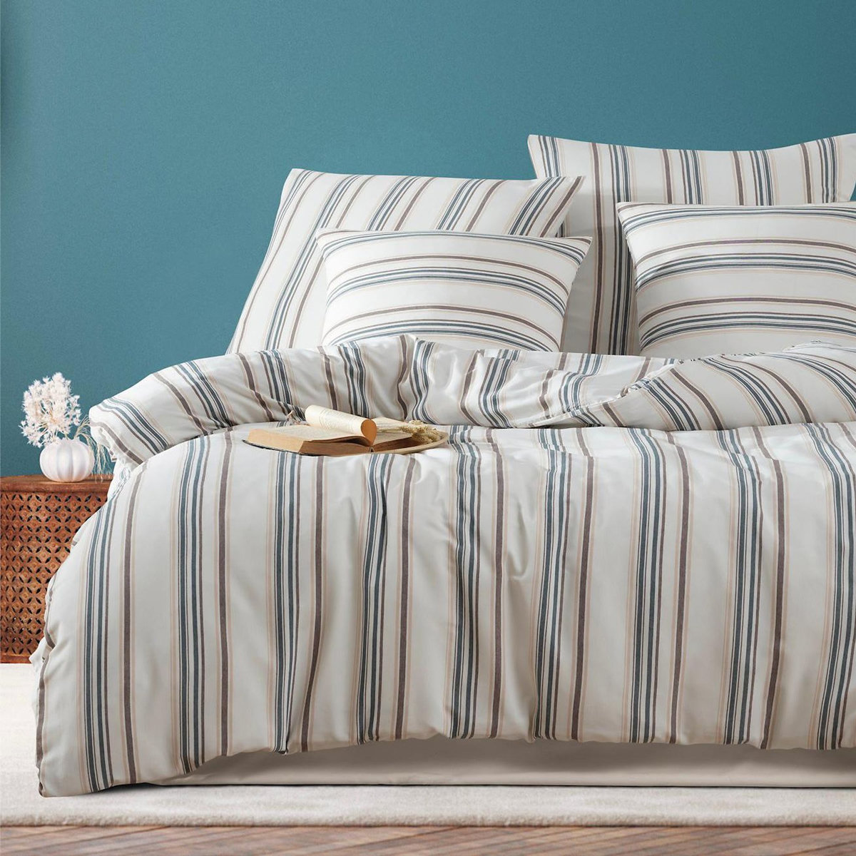 Home collection Parure housse de couette avec taie(s) en coton et polyester Nairobi