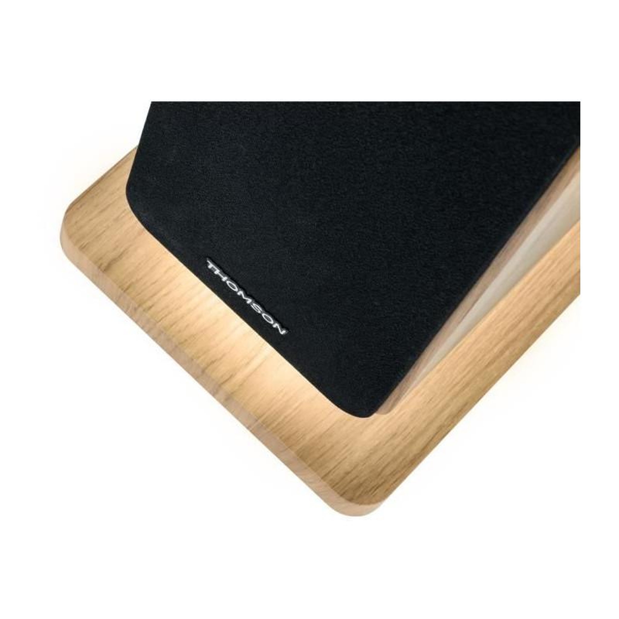 Voir la diapositive 3 : THOMSON Tour de son Bluetooth - THOMSON - Bois/Noir - 120W, Optique, USB, Égaliseur, TWS, Télécommande, Alim. 230V