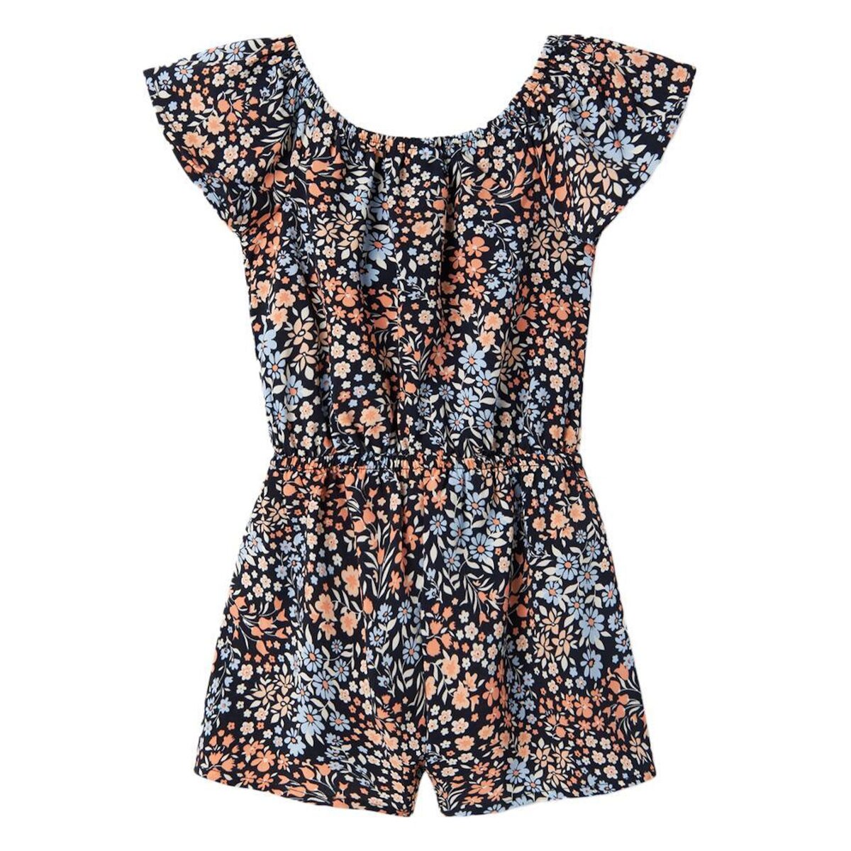 NAME IT Combishort Marine/Orange Fille Name it Vinaya