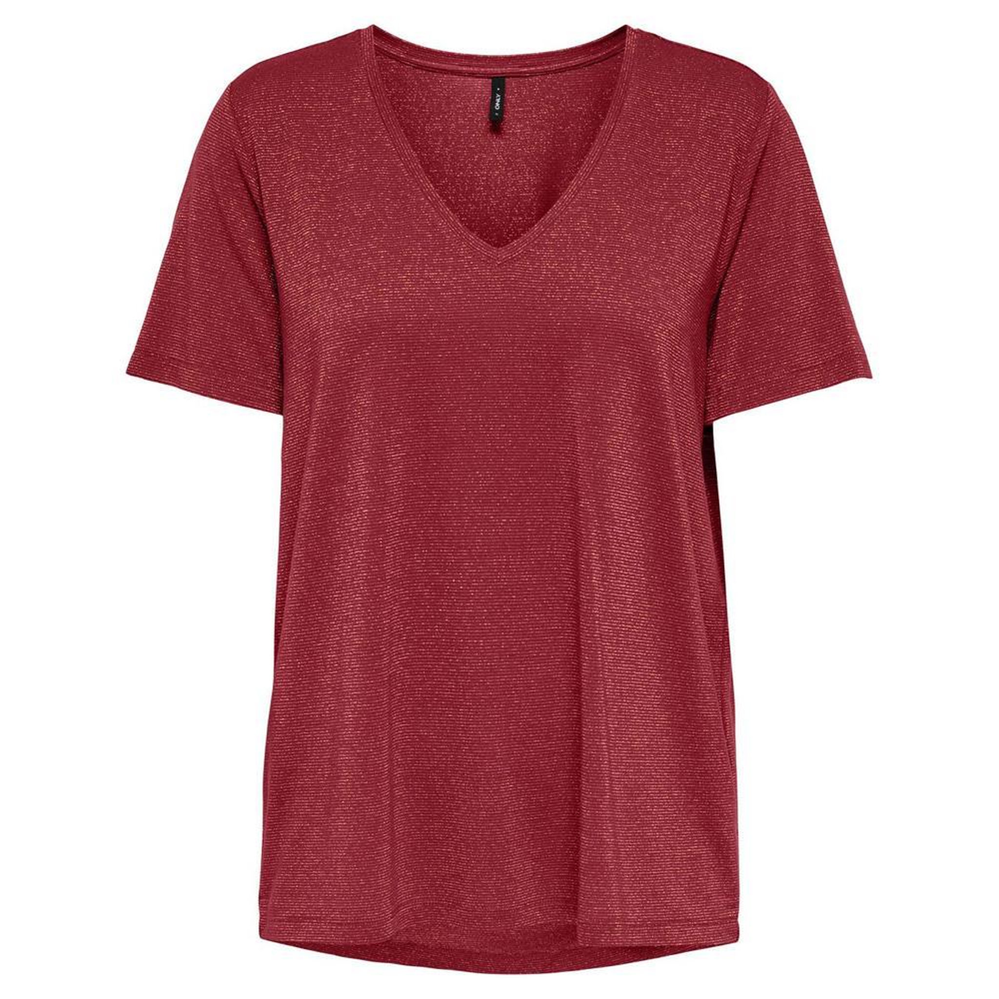 Voir la diapositive 1 : Only T-shirt Rouge Femme Only Harly