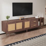 Voir la diapositive 4 : MERAX Meuble tv marron 190cm mdf