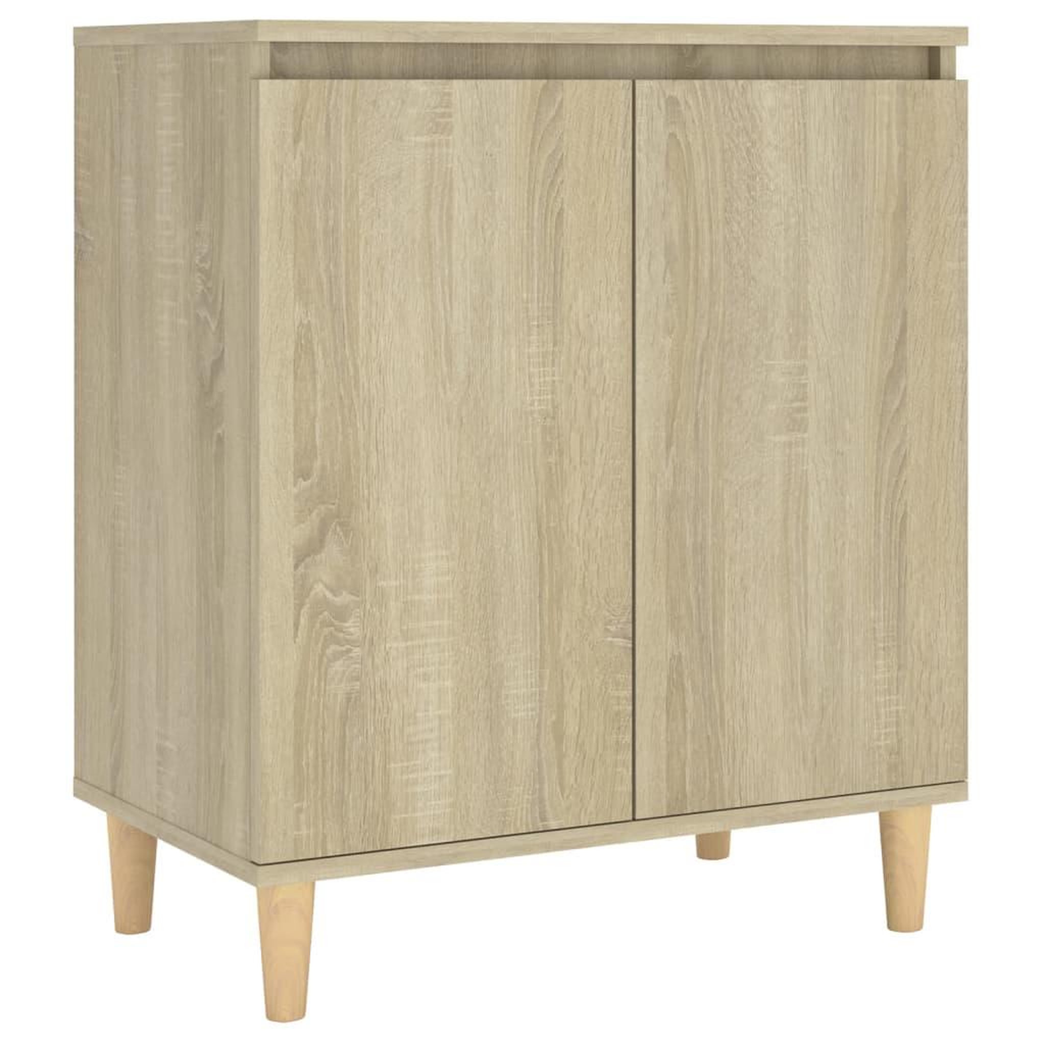Voir la diapositive 2 : VIDAXL Buffet avec pieds en bois Chene sonoma Bois d'ingenierie