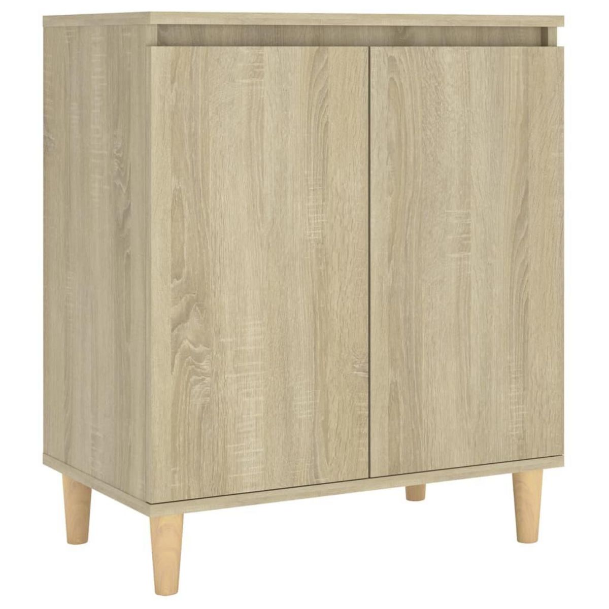 VIDAXL Buffet avec pieds en bois Chene sonoma Bois d'ingenierie