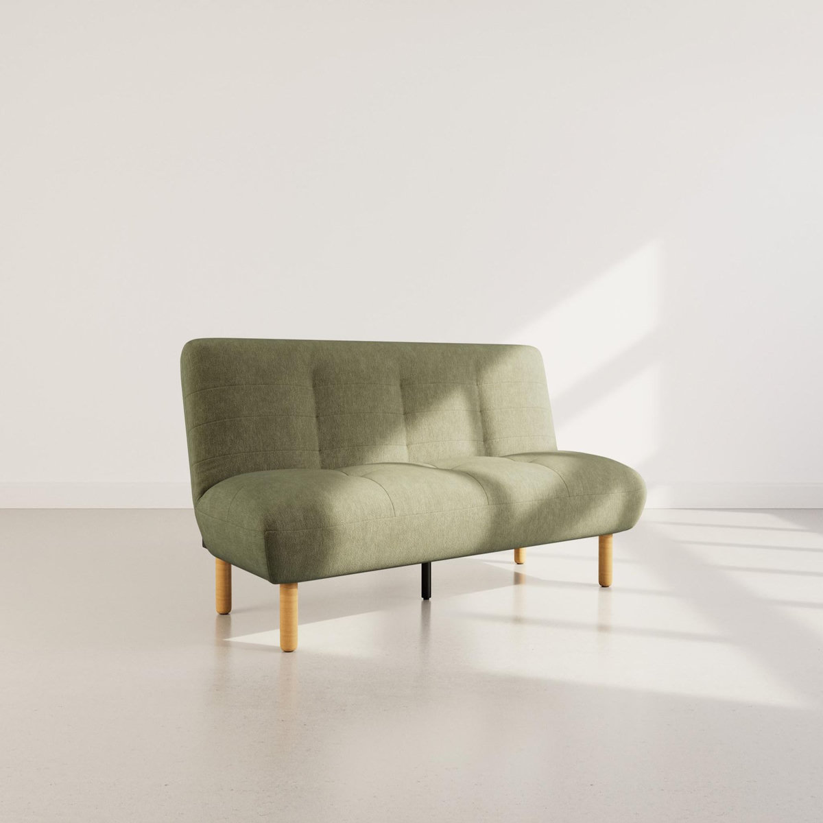 BEST MOBILIER Soan - banquette 2 places convertible clic-clac en velours texturé