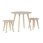 Paris Prix Table & 2 Tabourets Enfant  Kids  60cm Naturel