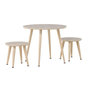 Voir la diapositive 1 : Paris Prix Table & 2 Tabourets Enfant  Kids  60cm Naturel