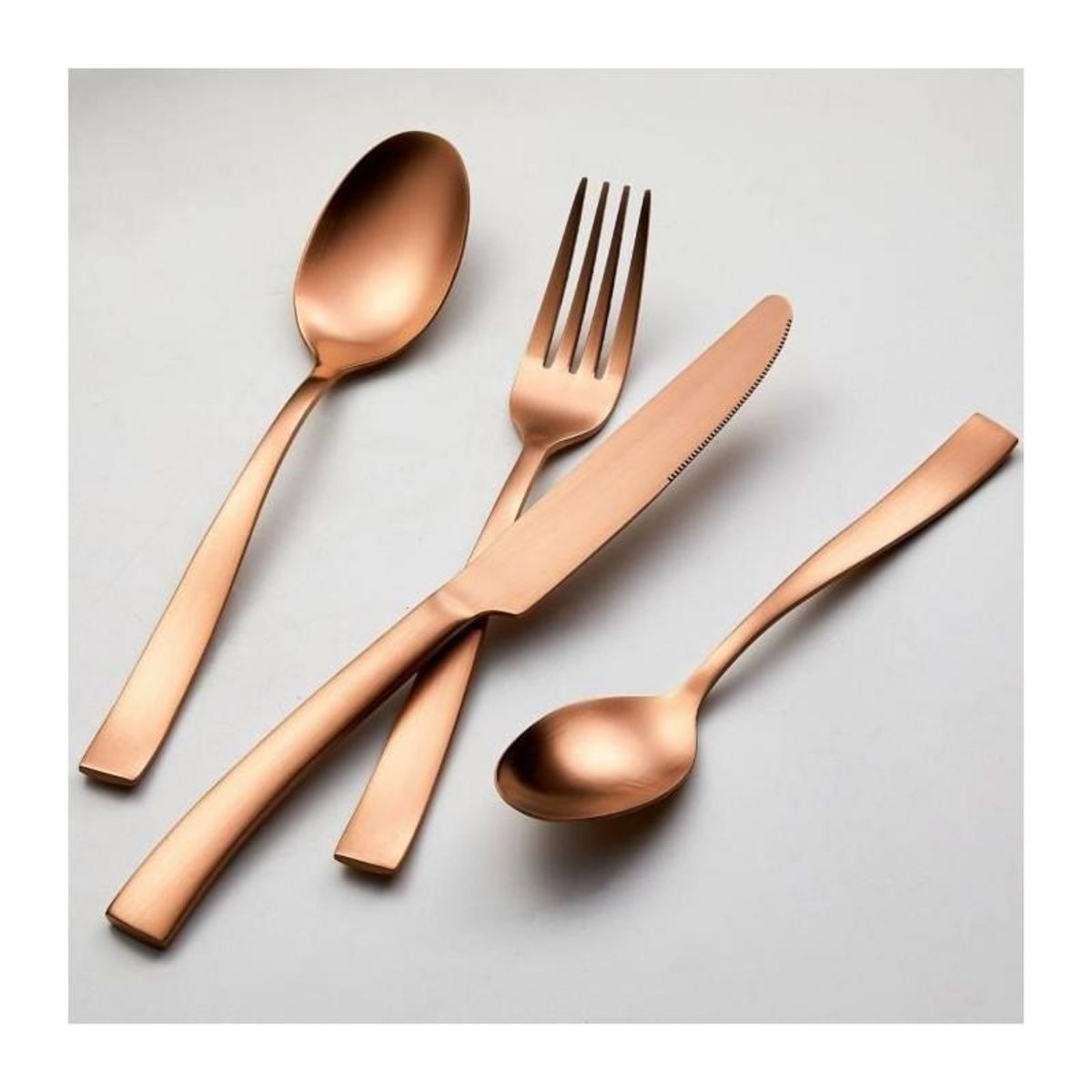 Arthur Martin Ménageres - ARTHUR MARTIN - AM0056 - 24 pieces - Acier inoxydable - Finition mat