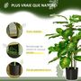 Voir la diapositive 5 : HOMCOM Arbre artificiel plante artificielle Calathea H. 95 cm tronc branches lichen feuilles grand réalisme pot inclus
