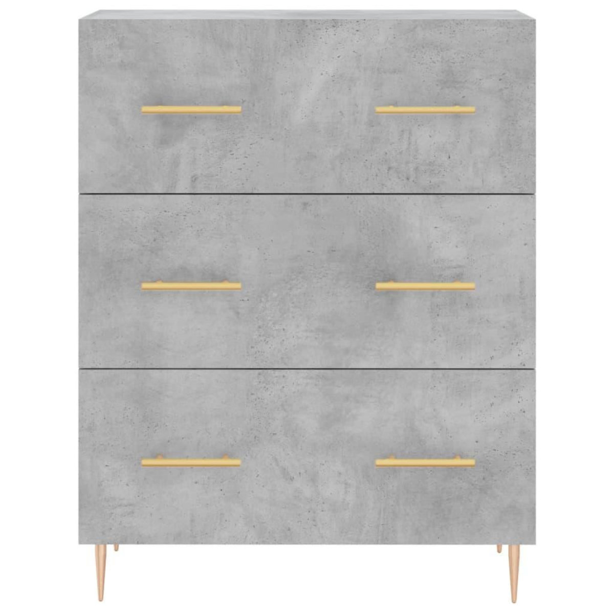 VIDAXL Buffet gris beton 69,5x34x90 cm bois d'ingenierie