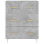 Voir la diapositive 5 : VIDAXL Buffet gris beton 69,5x34x90 cm bois d'ingenierie