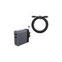 Voir la diapositive 2 : ADEQWAT Chargeur secteur 100W GaN 2 USB + 2 USB-C + Câble USB-C