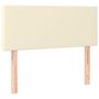 Voir la diapositive 2 : VIDAXL Tete de lit Creme 100x5x78/88 cm Similicuir
