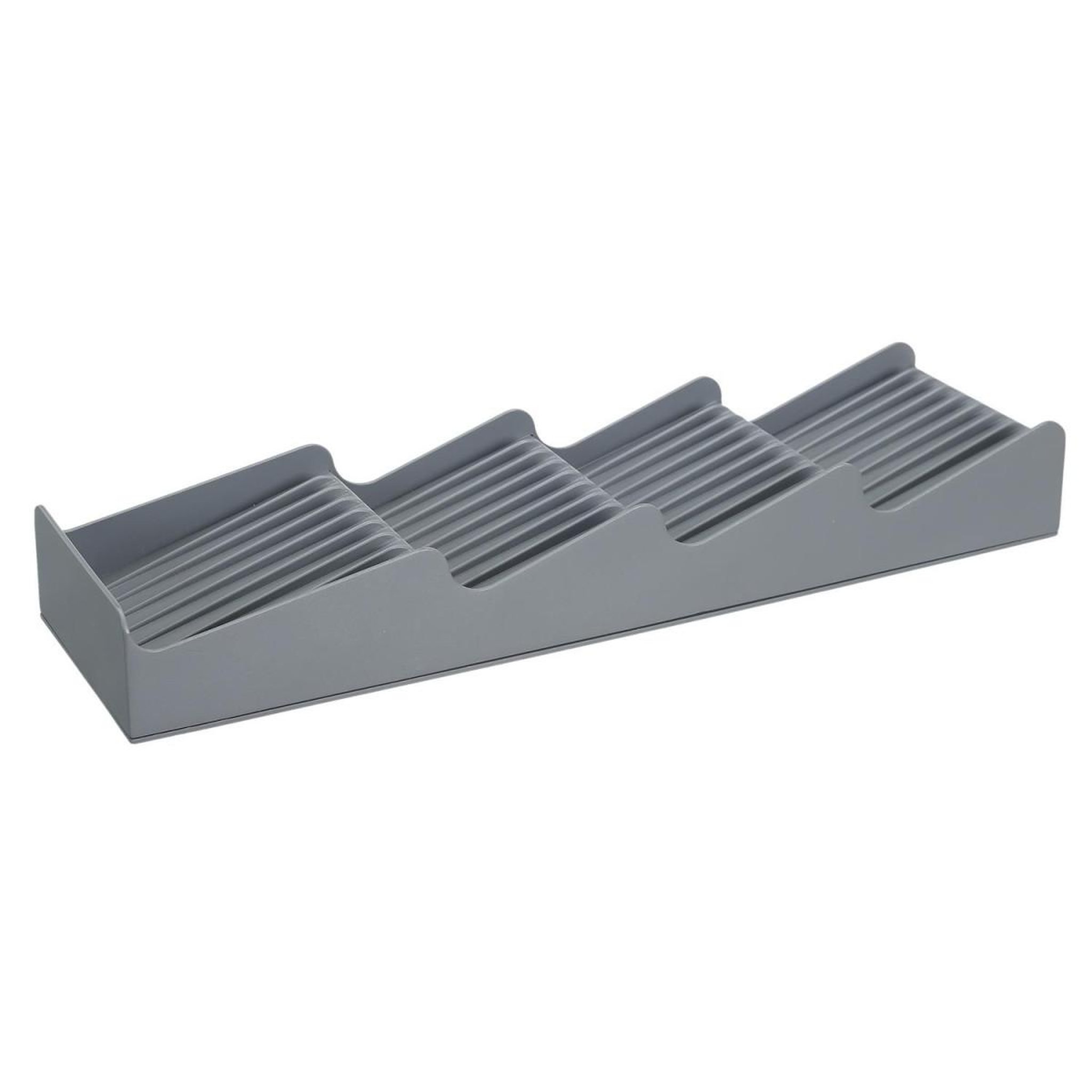 Voir la diapositive 1 : COOK CONCEPT Range-Couverts 4 Compartiments  Tiroir  39cm Gris