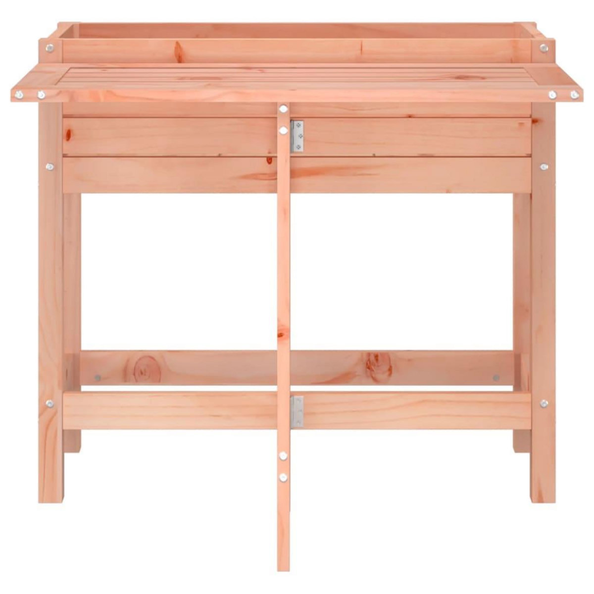 VIDAXL Jardiniere avec dessus de table pliable bois de Douglas massif